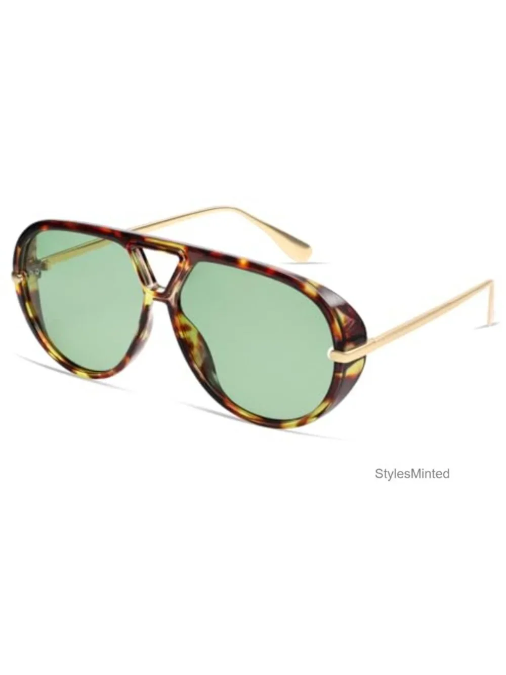 Oversized Trendy Polarized Aviator Sunglasses Retro Round Shield Shades